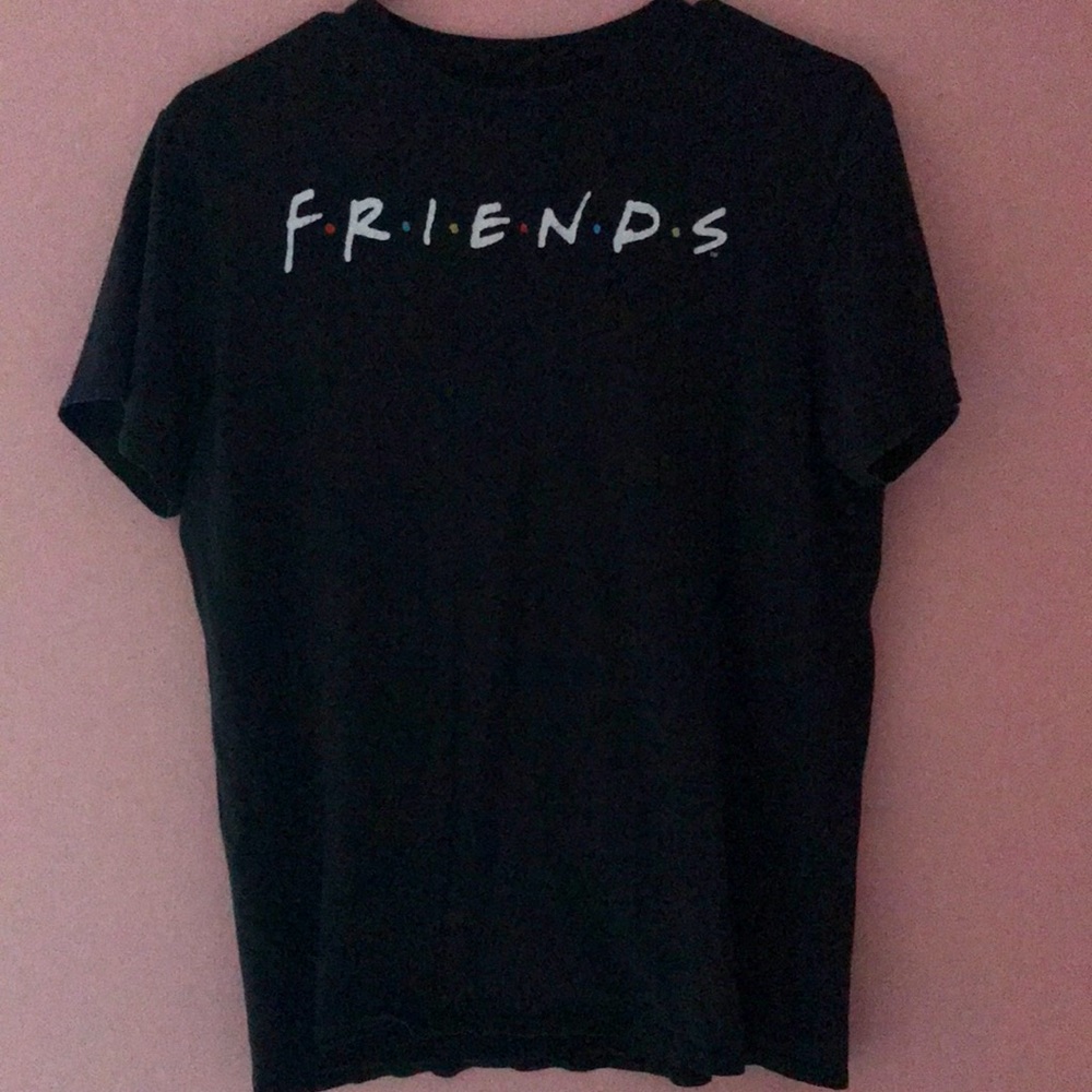 Black Unisex Medium Sized Friends Tee